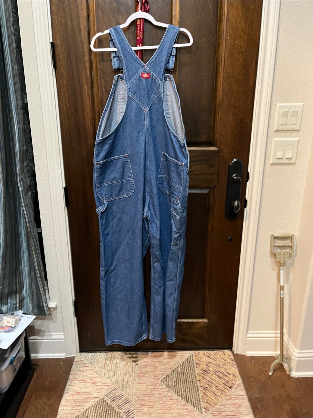 Dickies Blue Relaxed Fit Denim Overalls 42” x 29” - Picture 2 of 9